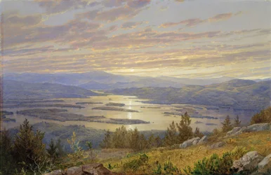 Squam Lake Red Hilliltä nähtynä, 1874.