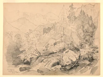 Maisema, Stechelberg, Lauterbrunnen, Sveitsi