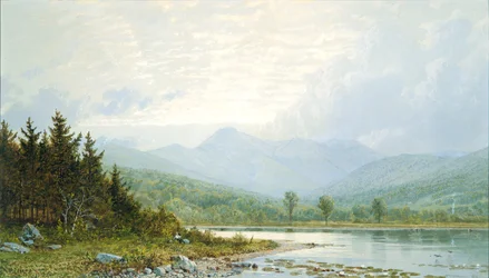 Auringonlasku Mount Chocorua, New Hampshire, 1872.