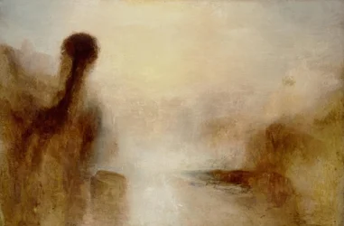 Landschaft mit Gewässer