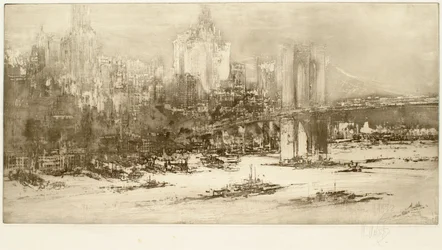 Brooklyn Bridge, New York (suuri laatta)