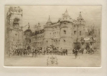 Holyroodin palatsi, Edinburgh (kuningatar Maria Stuart lähtee Holyroodin palatsista)