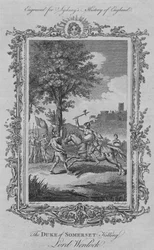 Somersetin herttua tappaa lordi Wenlockin, 1773.
