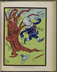 Kuvitus Lyman Frank Baumin teoksesta "Ihmeellinen Ozin velho".