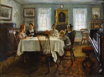 Gilchristin perhe aamiaisella, 1916
