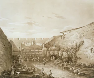 Pesijanaiset Arethusan suihkulähteellä, pub. 1807.