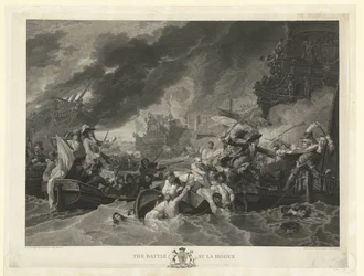 Cape La Hoguen meritaistelu, 1692 Taistelu La Hoguessa (otsikko esineessä)
