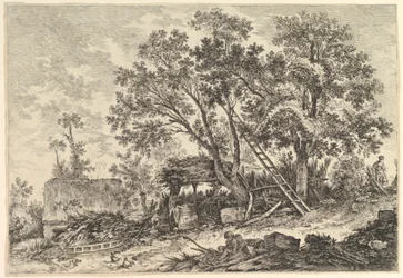 IIe. Vue de Fronville 2. Näkymä Fronvillestä, 1700-luku.