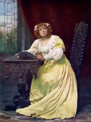 Eva Moore 1870-1955, englantilainen näyttelijä, 1899-1900.