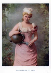 Florence St John, englantilainen näyttelijä ja laulaja, 1901.