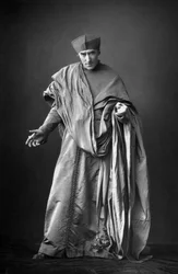 Henry Irving 1838-1905, englantilainen näyttelijä, 1893.