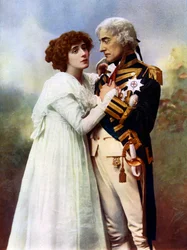 Johnston Forbes-Robertson 1853-1937 ja rouva Patrick Campbell 1865-1940, 1899-1900.