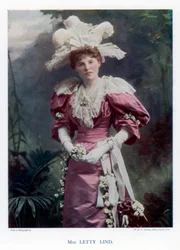 Letty Lind, näyttelijä ja tanssija, 1901.
