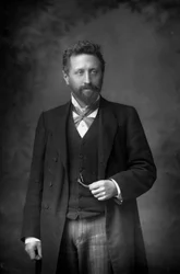 Professori William Edward Ayrton 1847-1908, brittiläinen fyysikko ja sähköinsinööri, 1893.