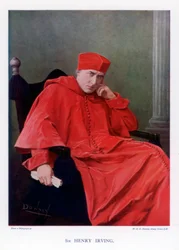 Sir Henry Irving, kuuluisa brittiläinen viktoriaanisen ajan näyttelijä, 1901.