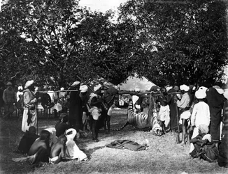 Tiikerinmetsästys Intiassa, noin 1870-luku