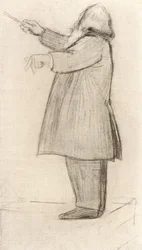Johannes Brahms (1833-1897) saksalainen säveltäjä, kapellimestari (piirustus)