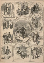 Bostonin kadun hahmoja, Balloun kuvallisesta piirustushuoneen oppaasta, 9. heinäkuuta 1859.