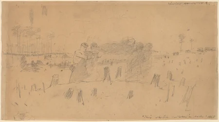 Haavoittuneiden kantaminen, 1865.