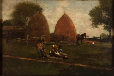 Heinäsuovat ja lapset, 1874.