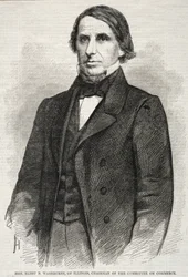 Hon. Elihu B. Washburne, Illinois, kauppakomitean puheenjohtaja, 1860.