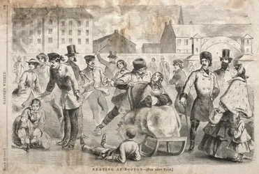 Luistelu Bostonissa, 1859.