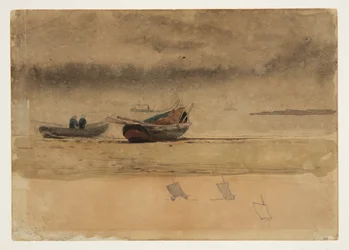 Stern View of Two Rowboats, Englanti