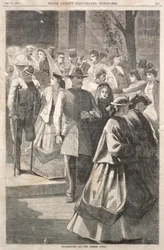 Kiitospäivä - Kirkon kuisti, 1865.