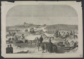 The Drive in Central Park, New York, syyskuu, 1860, 1860.
