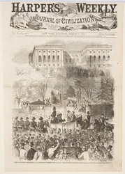 Avajaiskulkue Washingtonissa Capitol Groundsin portin ohi, Harper