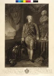 Aleksandr Borisovic Kurakin (etching)