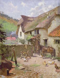 Puutarhassa, 1910