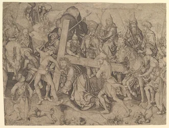 Kristus kantaa ristiä -kopio, 1400-luku.