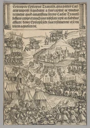 Utrechtin piiritys, levy 6 historiallisista kohtauksista keisari Maximilian I:n elämästä riemukaarelta