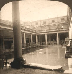 Roman Baths, Bath, Englanti, 1900.