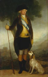 Espanjalainen Kaarle IV metsästäjänä, n. 17991800.