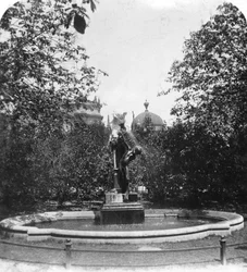 Fountain, München, Saksa, c1900.
