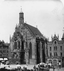 Frauenkirche, Nürnberg, Baijeri, Saksa, c1900.
