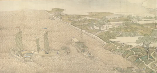 Qianlong Emperors Southern Inspection Tour, käärö neljä: Huain yhtymäalue..., 1770.