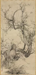Luumut, bambu ja orkidea, 1834.