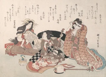 Naiset soittavat musiikkia, 1800-luku.