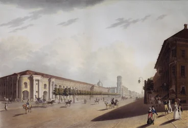 Suuri Gostiny Dvor -kauppapiha Pietarissa, 1820-luku