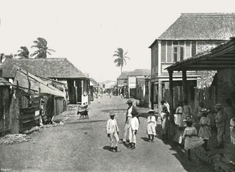 Katukuva Port Royalissa, Jamaikalla, 1895.