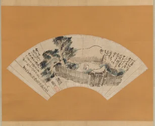 Kohtaus kapeasta tiestä syvään pohjoiseen Oku no hosomichi, ca. 1780.