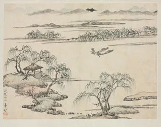 Maisemaalbumi eri tyyleillä: Wulingin virta, 1684.