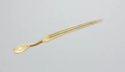 Nuuskalusikka/kampa, 1800-luvun loppu (luu)