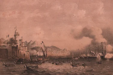 Keisari Napoleon III:n saapuminen Genovaan Liguriaan