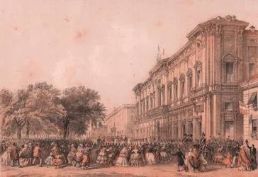 Keisari Napoleon II:n saapuminen Alessandriaan, Piemonten osavaltioon