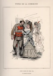 Pariisin kunta: UNE LOGE FI TOUKOKUU 1871 (7) puku "" Les Communeux