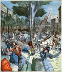 Barcelonen räjähdys. Räjähdys Barcelonassa.
